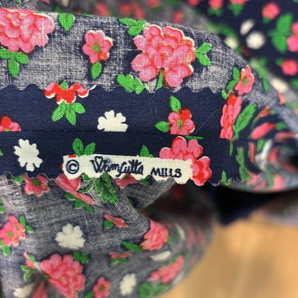 Vintage Maxi Dress Colorful 70s Floral Handmade XL - Picture 10 of 10